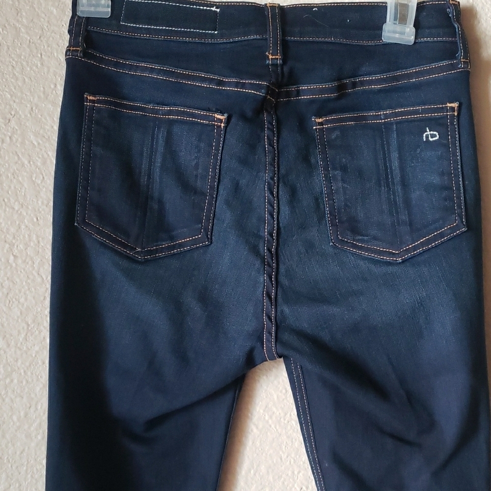 rag & bone Dark Indigo Skinny Jeans - Picture 3 of 7